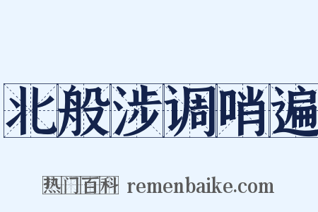 北般涉调哨遍是什么意思的图片